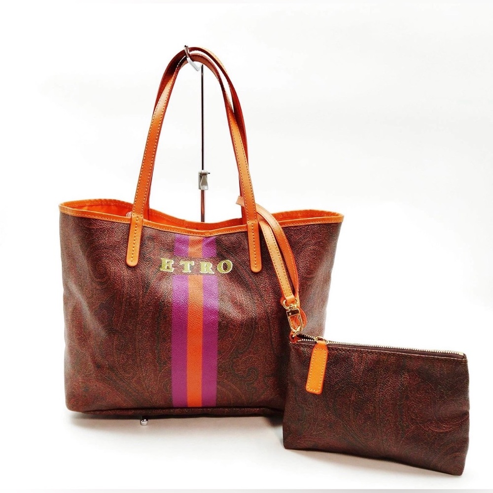 Etro Multicolor Tote with Pouch